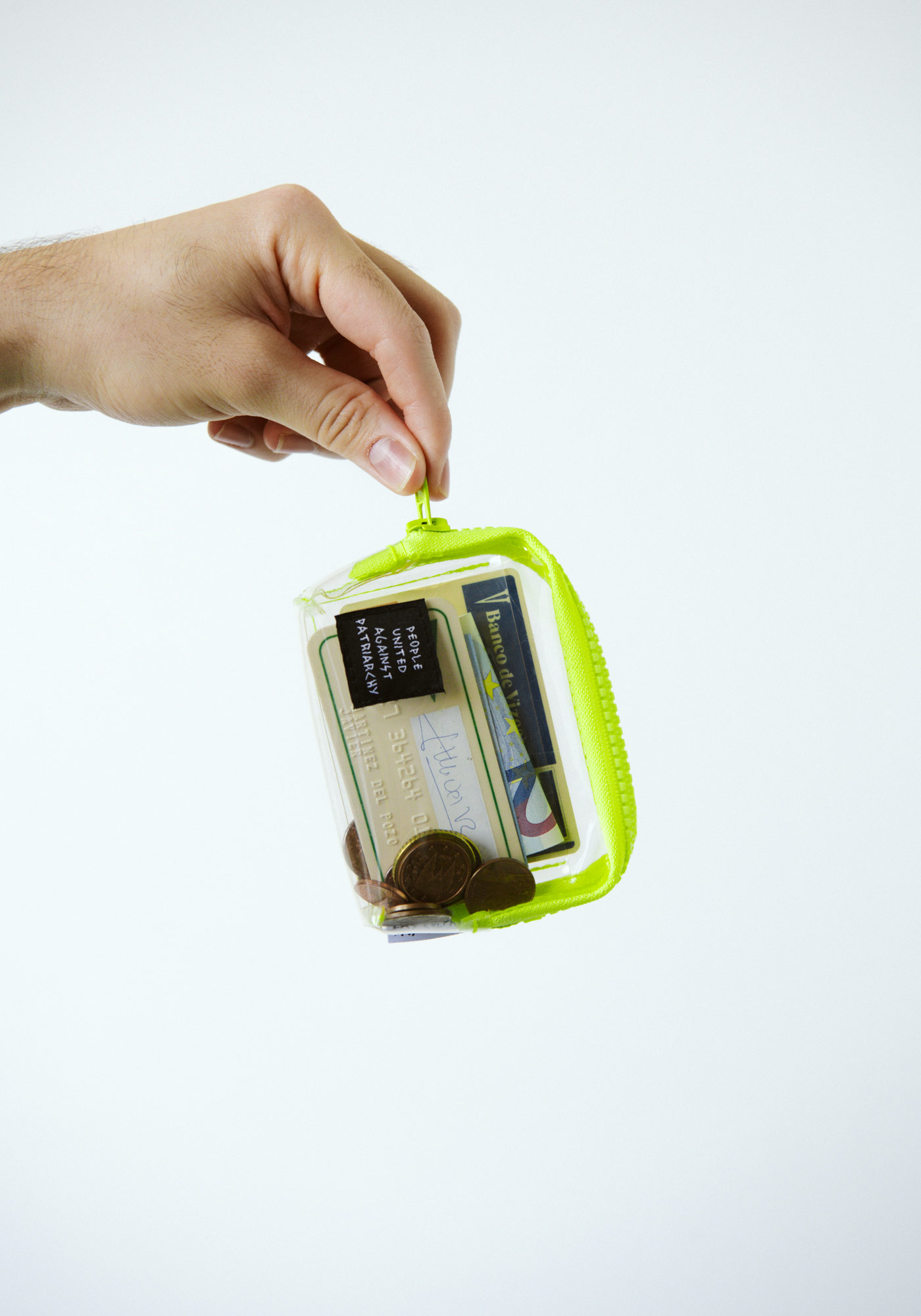 Cartera transparente - Ama flúor